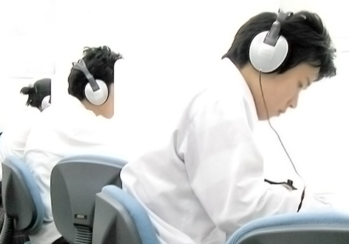 映像授業中